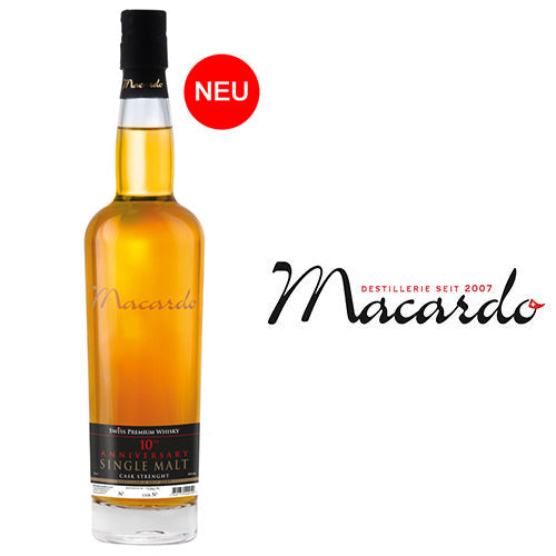 10th anniversary single malt whisky — cask strength — limited edition
